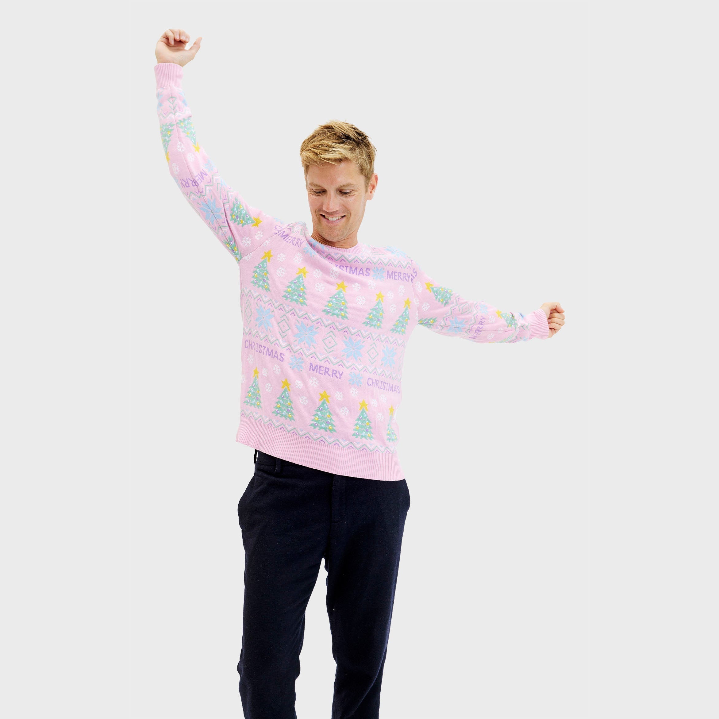 The Pink Christmas Sweater β Men